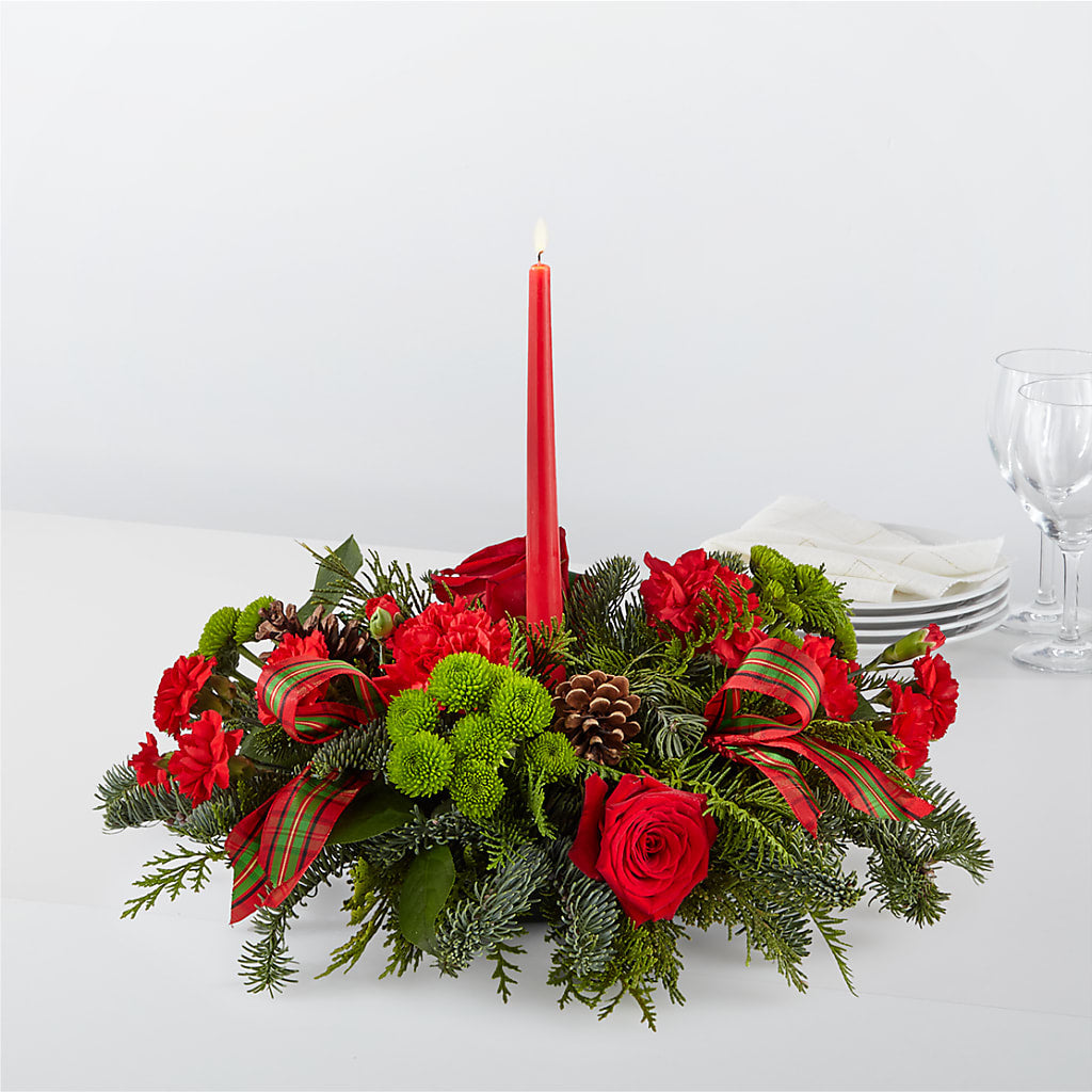By the Candlelight Centerpiece – Greenbrook Flowers Inc, Jackson MS