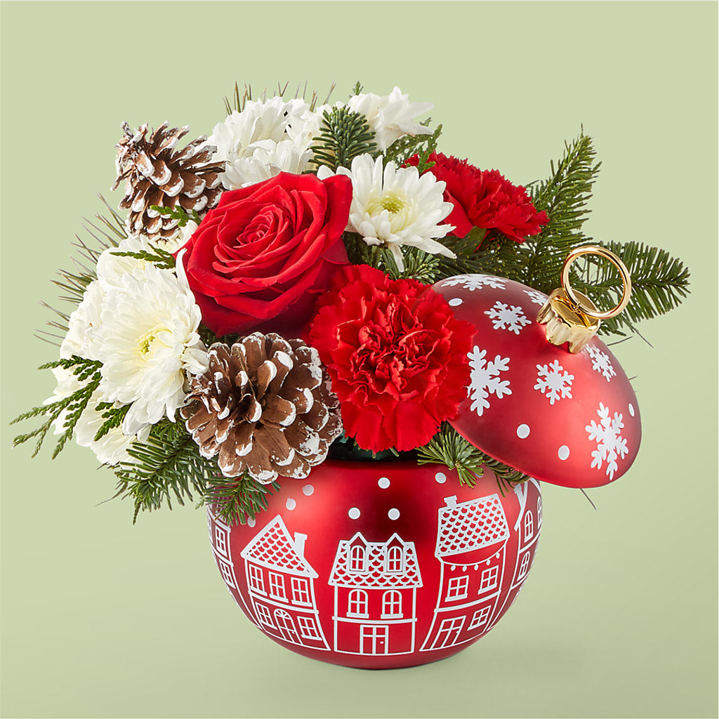 Christmas Village Ornament – Greenbrook Flowers Inc, Jackson MS