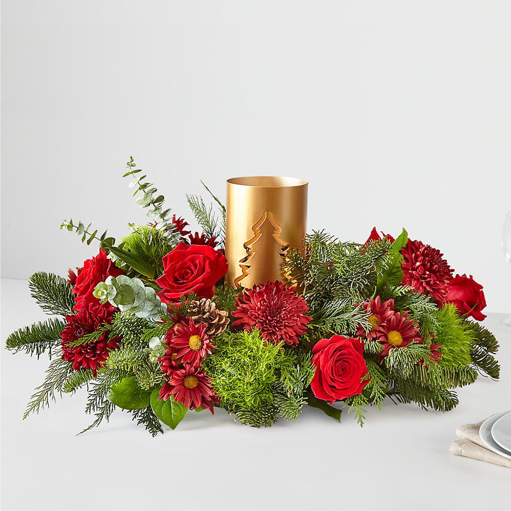 Toast the Season Centerpiece – Greenbrook Flowers Inc, Jackson MS