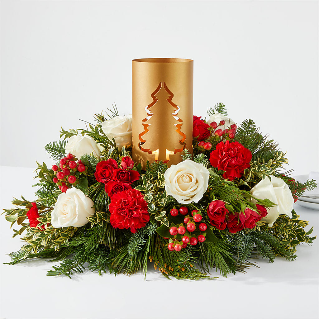 December Dreams Centerpiece – Greenbrook Flowers Inc, Jackson MS