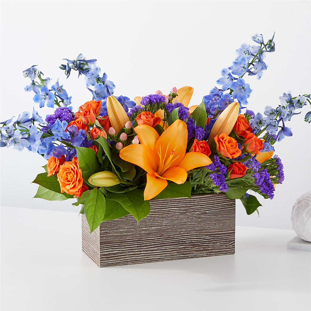 Radiant Citrus Box Bouquet – Greenbrook Flowers Inc, Jackson MS