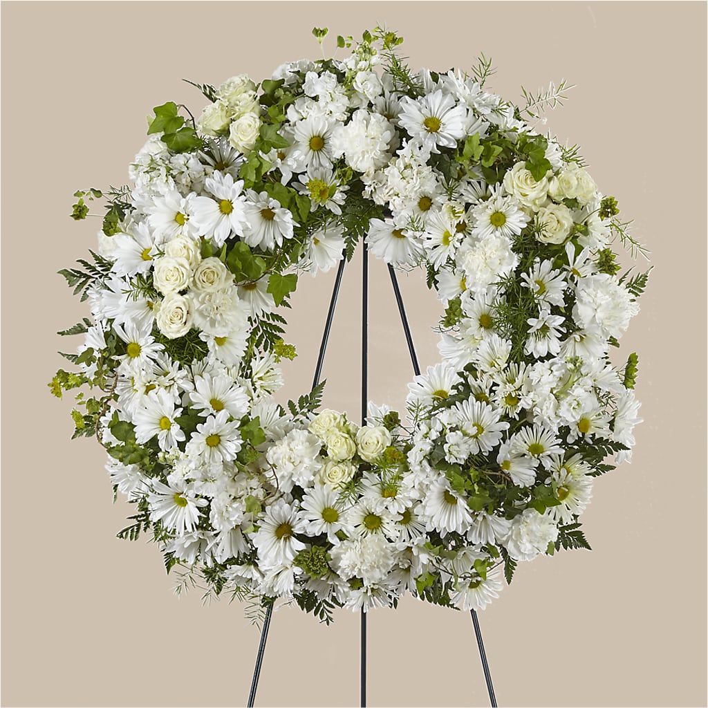 Faithful Wishes Wreath – Greenbrook Flowers Inc, Jackson MS