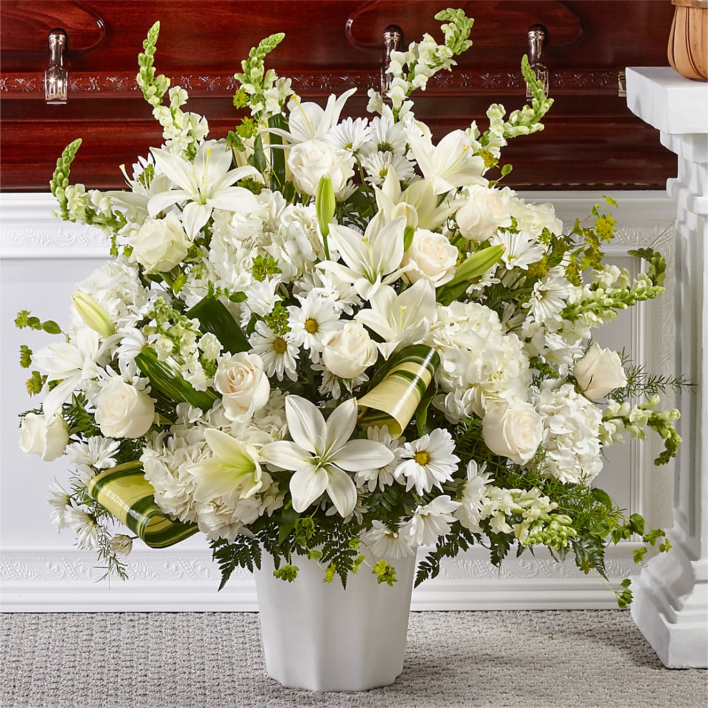 Thoughts of Tranquility Floor Basket – Greenbrook Flowers Inc, Jackson MS