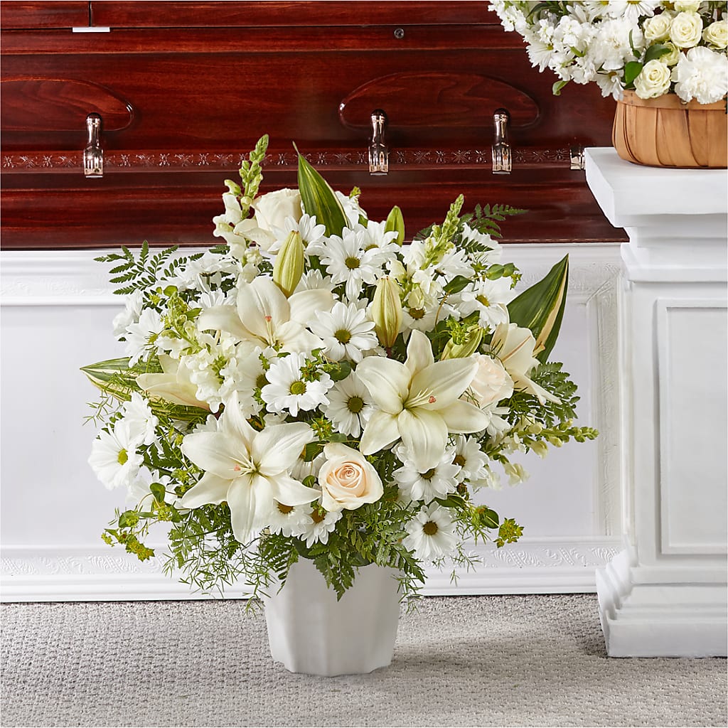 Thoughts of Tranquility Floor Basket – Greenbrook Flowers Inc, Jackson MS