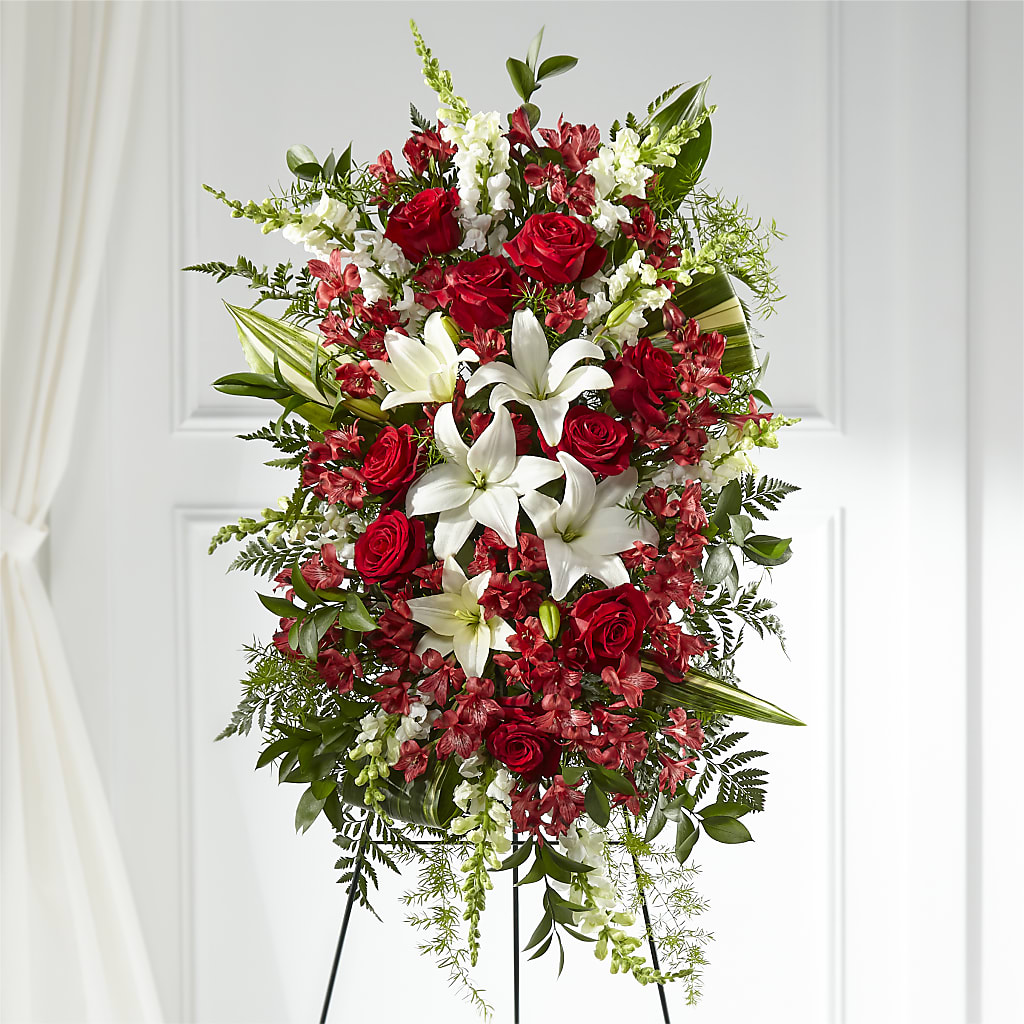 Everlasting Memory Standing Spray – Greenbrook Flowers Inc, Jackson MS
