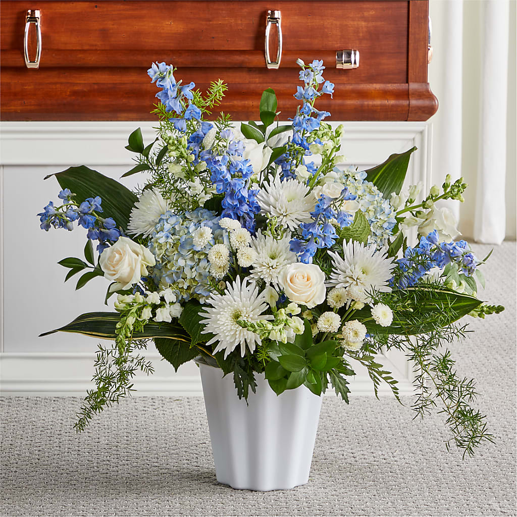 Everlasting Memories Floor Basket – Greenbrook Flowers Inc, Jackson MS