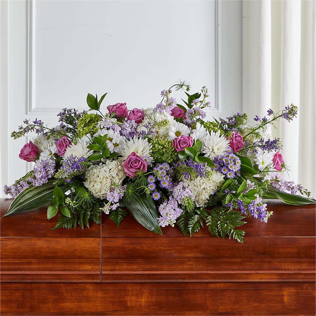 Meadows of Serenity Casket Spray – Greenbrook Flowers Inc, Jackson MS