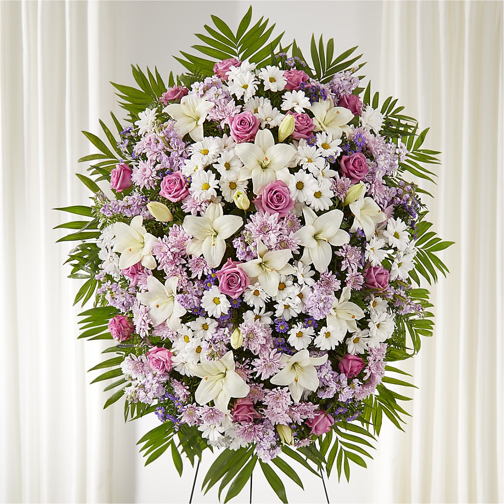 Surrounded by Love Standing Spray – Greenbrook Flowers Inc, Jackson MS