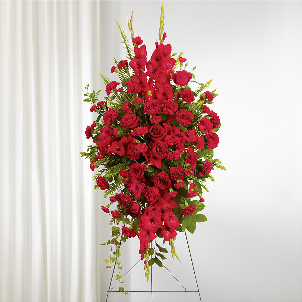 From the Heart Standing Spray – Greenbrook Flowers Inc, Jackson MS