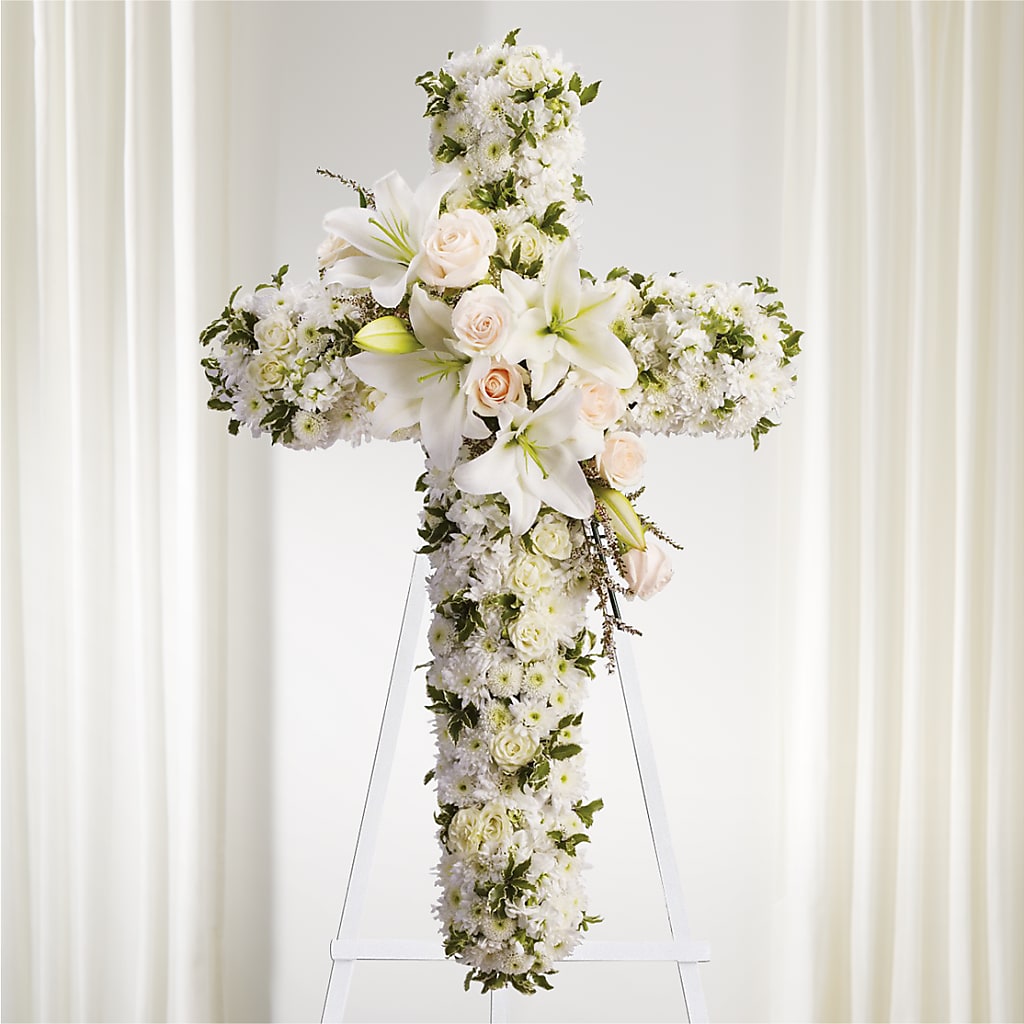 Spiritual Guidance Standing Spray – Greenbrook Flowers Inc, Jackson MS