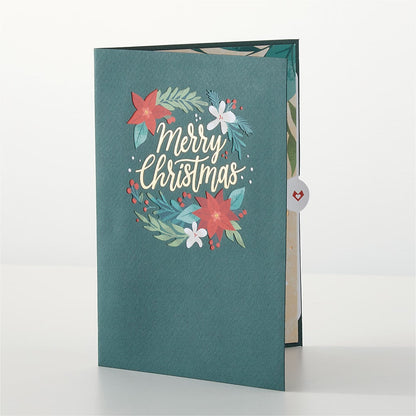 Happiest Holidays Poinsettia and Lovepop Card –  Greenbrook Flowers Inc, Jackson MS