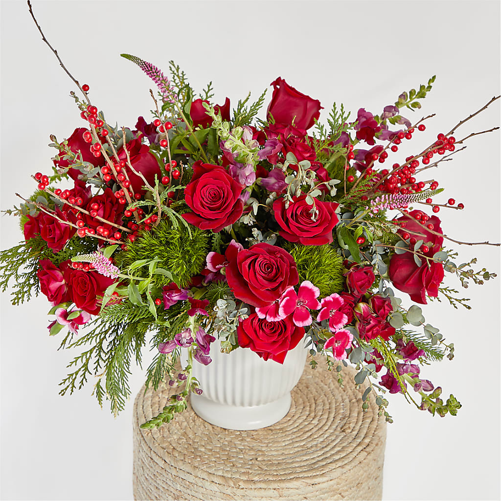 Big Red Bow Bouquet –  Greenbrook Flowers Inc, Jackson MS