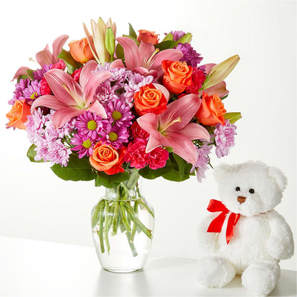 One and Only Bouquet and Bear Bundle –  Greenbrook Flowers Inc, Jackson MS