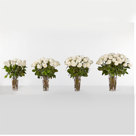 Long Stem White Rose Bouquet –  Greenbrook Flowers Inc, Jackson MS