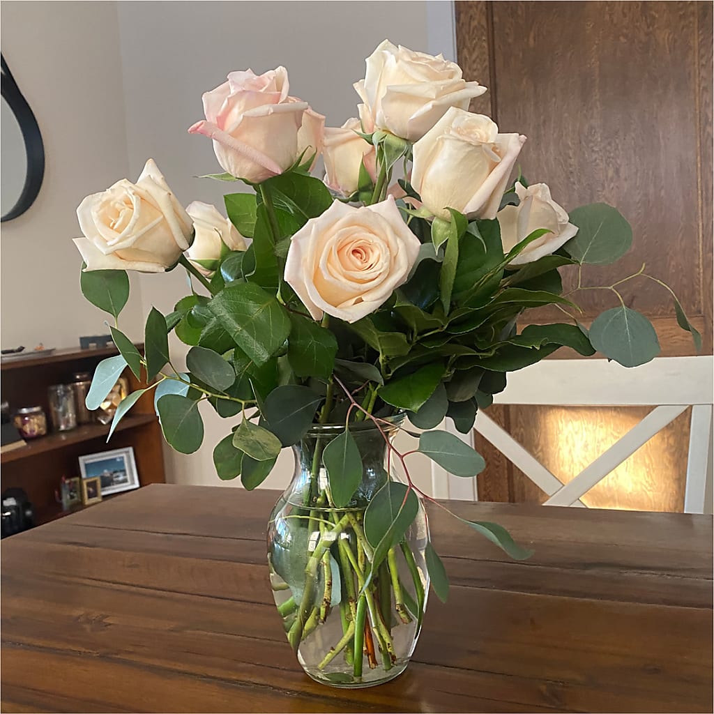 Long Stem Pink Rose Bouquet –  Greenbrook Flowers Inc, Jackson MS