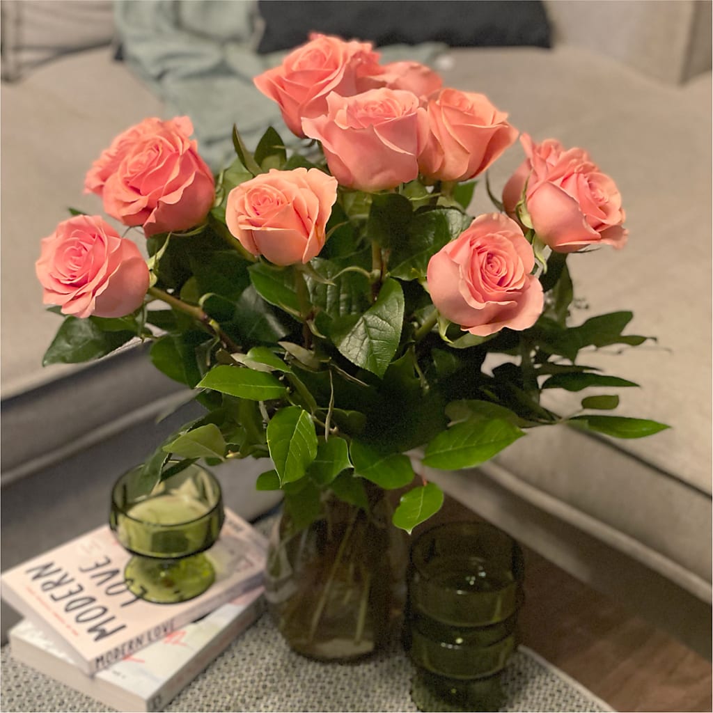 Long Stem Pink Rose Bouquet –  Greenbrook Flowers Inc, Jackson MS