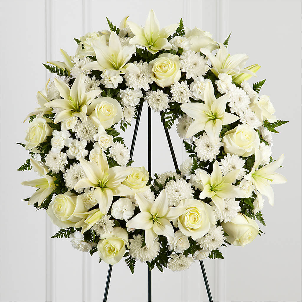 Treasured Tribute Wreath –  Greenbrook Flowers Inc, Jackson MS