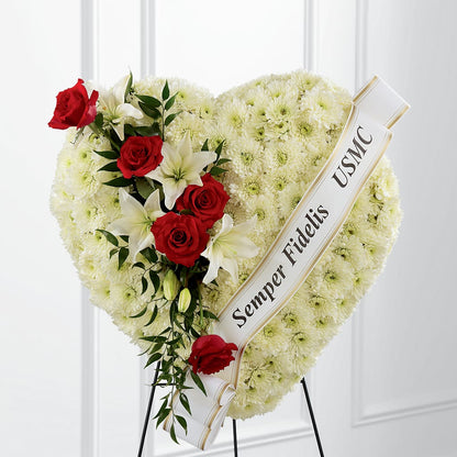 Heartfelt Hero Standing Heart –  Greenbrook Flowers Inc, Jackson MS