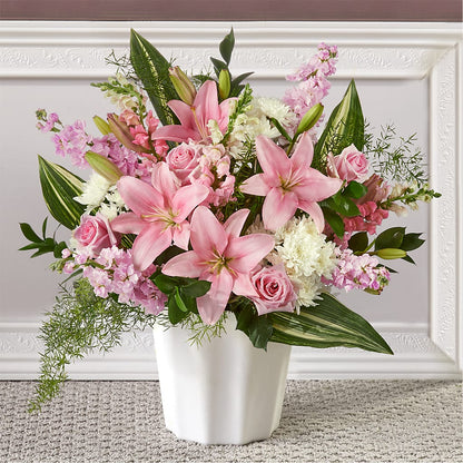 Simply Serene Floor Basket –  Greenbrook Flowers Inc, Jackson MS