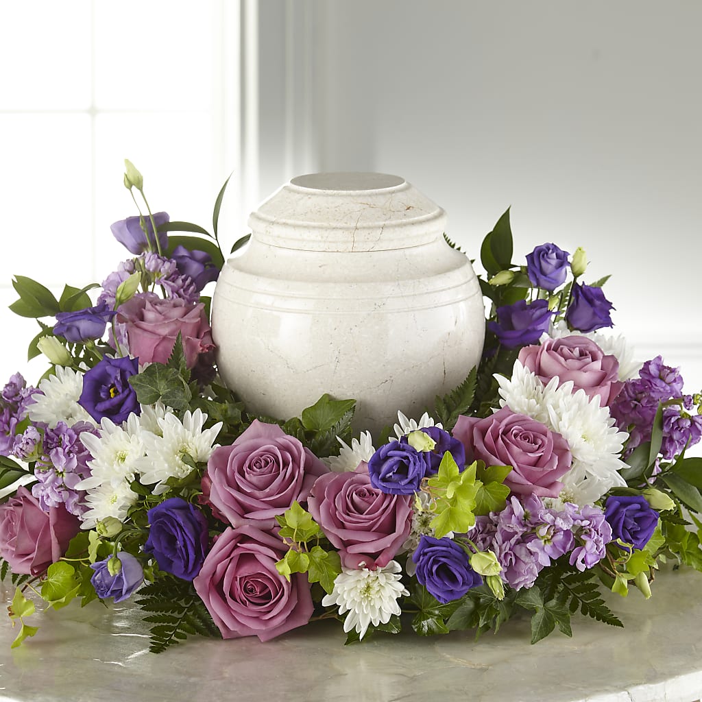 Blooming Sympathy Cremation Adornment –  Greenbrook Flowers Inc, Jackson MS