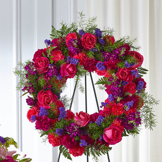 Calming Colors Wreath –  Greenbrook Flowers Inc, Jackson MS