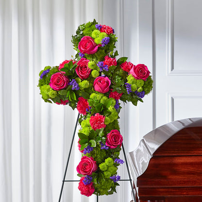 Tribute Rose Floral Cross –  Greenbrook Flowers Inc, Jackson MS