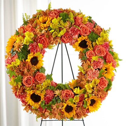 Autumnal Memories Wreath (Standard) –  Greenbrook Flowers Inc, Jackson MS