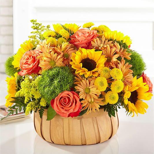 Harvest Sunflower Basket –  Greenbrook Flowers Inc, Jackson MS