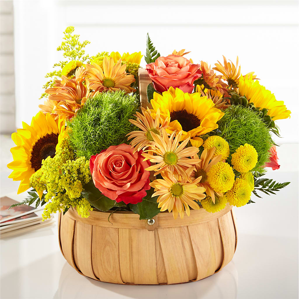 Harvest Sunflower Basket –  Greenbrook Flowers Inc, Jackson MS