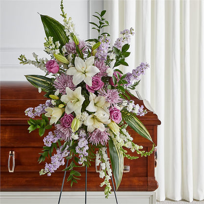 Grateful Hearts Standing Spray –  Greenbrook Flowers Inc, Jackson MS