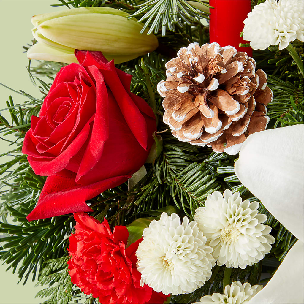 Seasonal Festivities Centerpiece –  Greenbrook Flowers Inc, Jackson MS