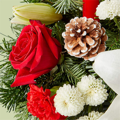 Seasonal Festivities Centerpiece –  Greenbrook Flowers Inc, Jackson MS