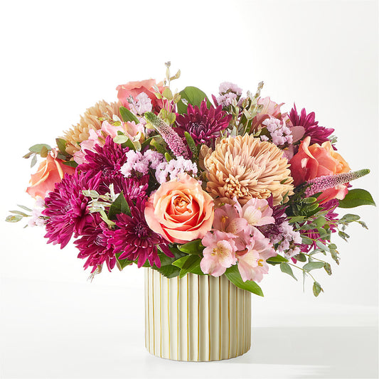 Berry Cobbler Bouquet with Ivory Vase –  Greenbrook Flowers Inc, Jackson MS