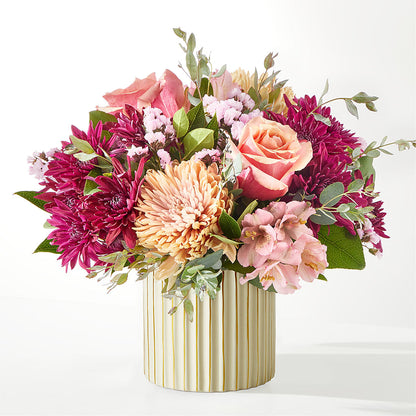 Berry Cobbler Bouquet with Ivory Vase –  Greenbrook Flowers Inc, Jackson MS