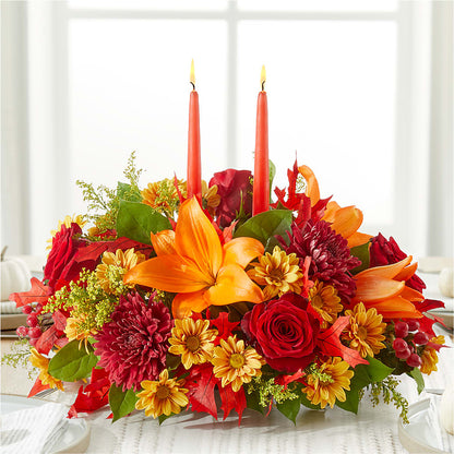Autumn's Embrace Centerpiece –  Greenbrook Flowers Inc, Jackson MS