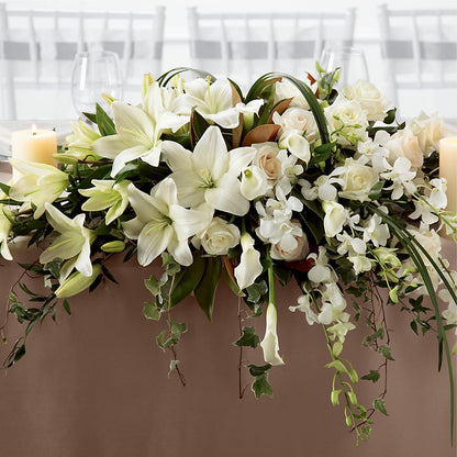 White Linen Arrangement –  Greenbrook Flowers Inc, Jackson MS