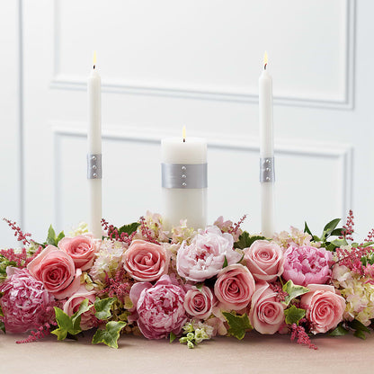 Worldwide Romance Unity Candle Arrangement –  Greenbrook Flowers Inc, Jackson MS