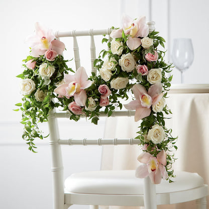Orchid Rose Chair Décor –  Greenbrook Flowers Inc, Jackson MS